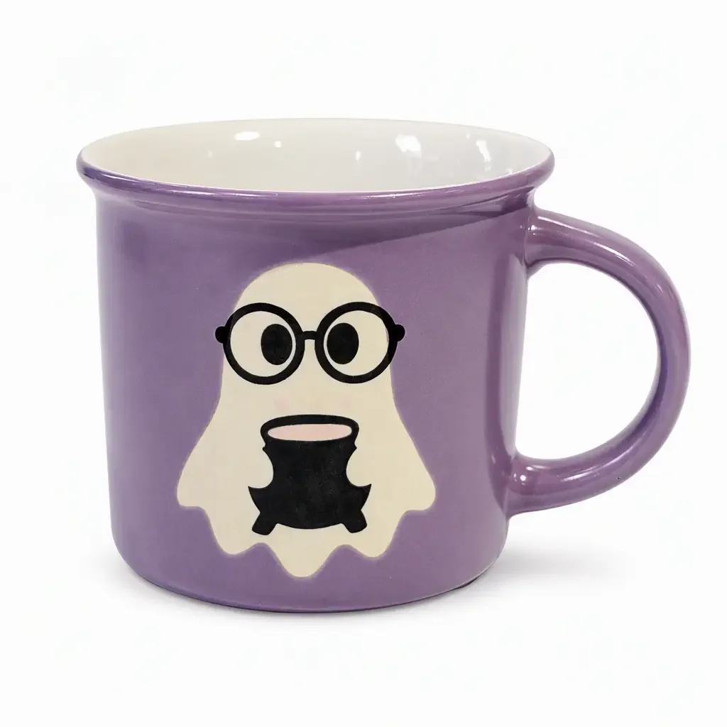 Custom Cute Ghost Halloween Ceramic Mugs | OEM Campfire Stoneware Mug Manufacturer