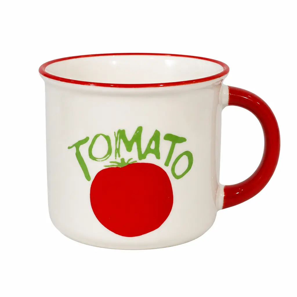 Custom Fruit Ceramic Mugs with Colorful Handles | OEM Ceramic Mug Manufacturer